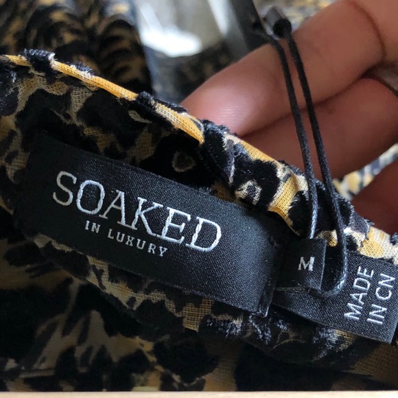 Brand new Soaked in Luxury leopard skirt - Picture 3 of 5